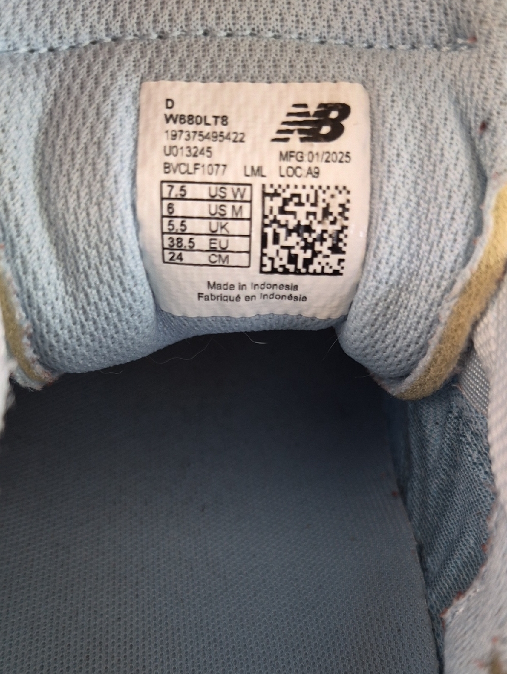 New Balance Fresh Foam 680 Women's Light Blue Running Shoes - Picture 3 of 6